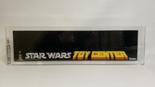 Vintage Star Wars 1977 Kenner Toy Center Shelf Talker Unused Ukg Graded 85
