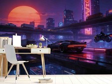 3D Future City Self-adhesive