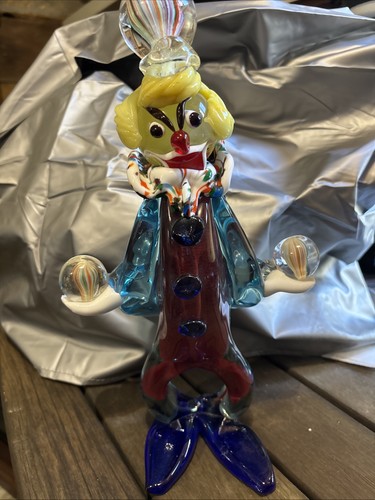 Rare large clown - large, murano