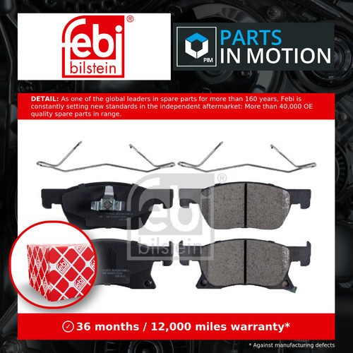 Brake pads set fits - fits, vauxhall