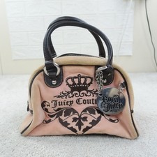Juicy Couture Royal Velour Y2K Bowler Bag Coquette Paris Hilton Rare Handbag