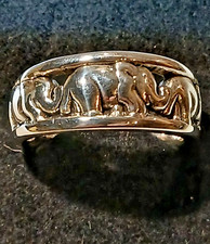 Chunky 8mm elephant band, 925