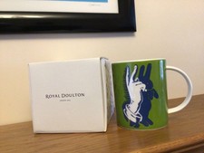 Pure Evil Bunny Fingers Royal Doulton Bone China Mug with box Rare