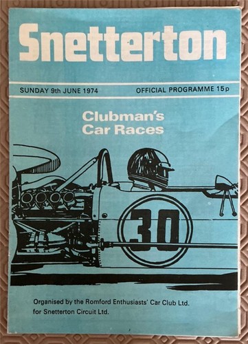 Snetterton jun 1974 - 9, romford