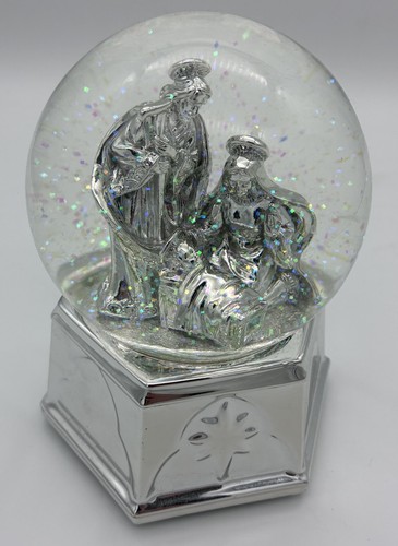 Musical nativity snow globe - nativity,