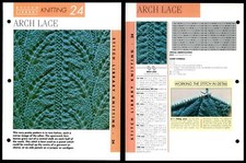 Arch Lace #24 Creative Needles Stitch Library Knitting Pattern