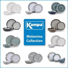 Melamine Caravan Camping Garden Picnic Dinner Set 12 Pieces - Kampa