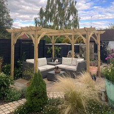 Garden Wooden Corner Gazebo