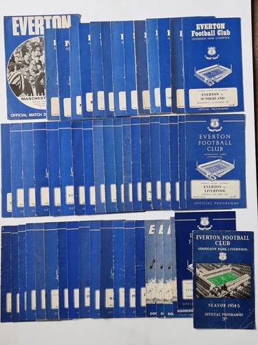 Everton football programmes - everton,
