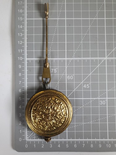 Antique brass clock - pendulum, &