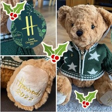 Harrods  Christmas / Xmas Teddy Bear - named Louie - 2022 Brand new with tags,,