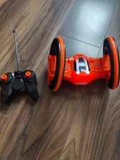 Kids RC Stunt Car – 2- Big Wheel Remote Control Toy Vehicle, Orange, + Batteries
