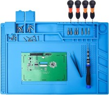 AntiStatic Soldering Mat,Preciva 500℃ Heat-resistant Magnetic Multi-purpose-USED