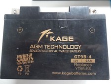 Gel Battery Kage YT4B BS fV Replaces YT9B-BS