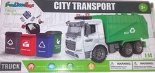 Green Garbage Dump Truck