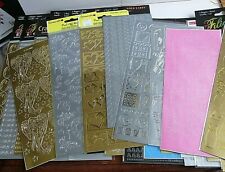 Peel Offs. BNIP. 25 Sheets. Men.Fashion.Greetings.Happy Birthday. Hearts.Angels