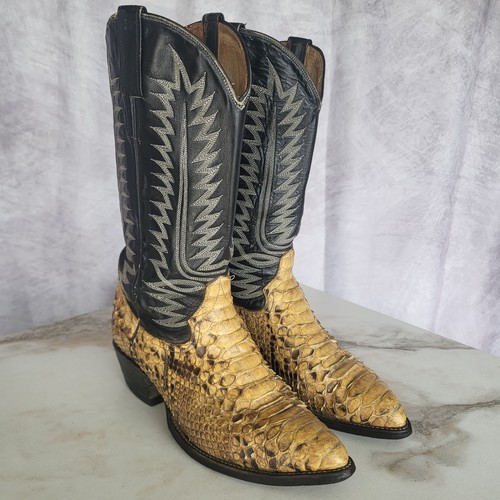 Cowtown natural python - python, boots