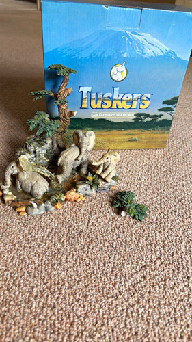 Tuskers elephant resin - elephant,