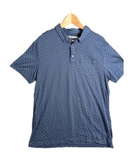 Tu Mens Polo Shirt Blue White