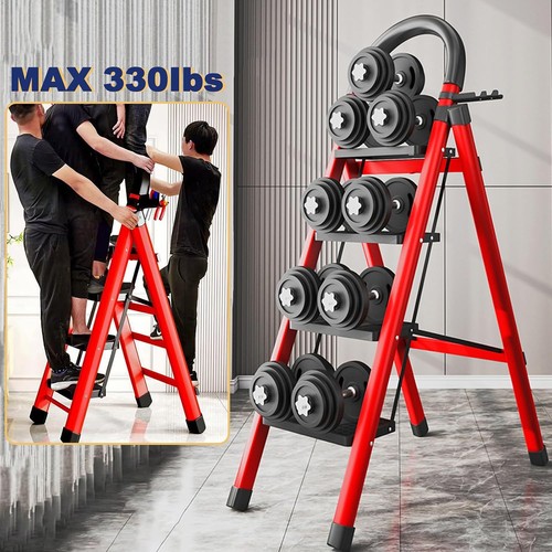 Folding step ladder 4 steps - ladder,, 3/4