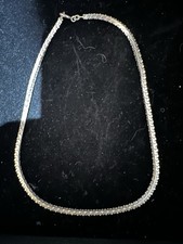 Solid 925 Silver Herringbone