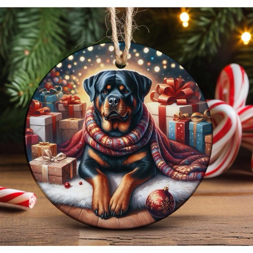 Rottweiler christmas tree - rottweiler,