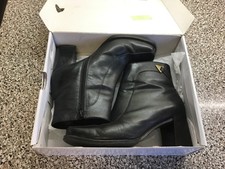 LADIES BLACK LEATHER ANKLE