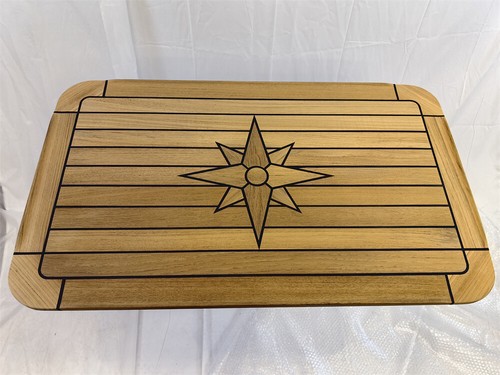 Boat rectangular teak table - rectangular,