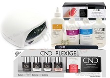 CND PLEXIGEL SYSTEM KIT with UV LAMP & Large Size Essentials