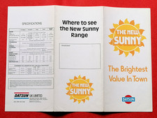 1980 New DATSUN SUNNY (B10) Sales Brochure - Coupe Hatch Saloon Estate Fastback