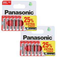 20x AAA Genuine Panasonic Zinc