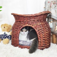 Handwoven Elevated Cat Bed