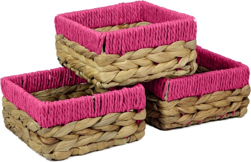 Set woven water hyacinth - 3,