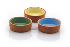 3 Pc Brown Terracotta Set 12cm