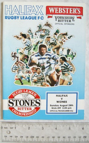 1988 programme halifax rlfc - rlfc, v