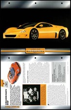 Volkswagen W12 - 1997 - Prototypes - Atlas Dream Cars Fact File Card