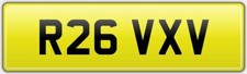 RENAULTSPORT MEGANE ROMAN NUMERAL NUMBER PLATE R26 VXV RENAULT CUP SPORT F1 TEAM