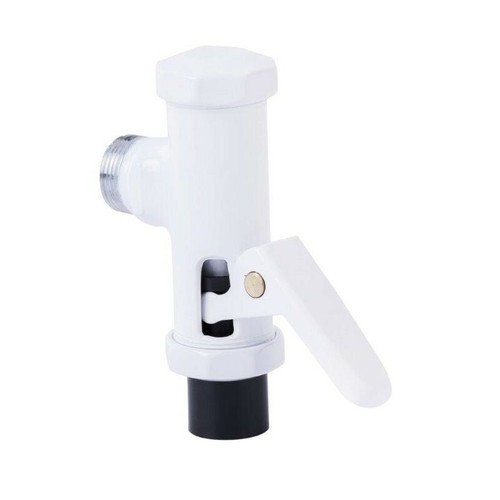 White automatic flush valve - white,