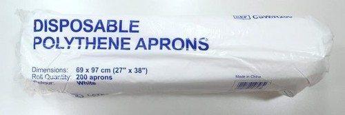 Disposable apron polythene - apron,