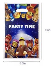 10x Gift Bag Roblox All Themed Party Decorations Kids Birthday Cartoon Supplies