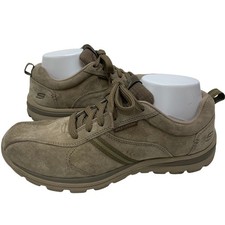 Skechers Grand Jams Mens Sz 8.5 Sueded Relaxed Fit Memory Foam Sneakers Shoes