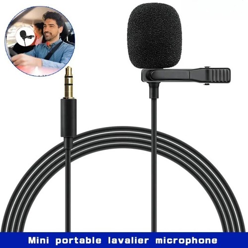 Lavalier microphone clip - microphone, on