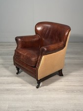 Small Vintage Leather Armchair