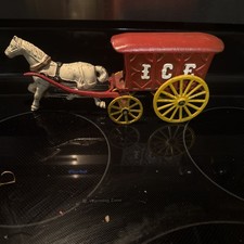 Antique Cast Iron Red Ice