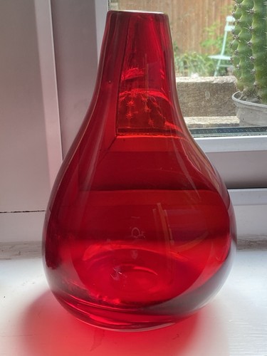 Krosno polish red glass - ,