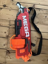 Nerf Mega Mastodon Blaster with Shoulder Strap and Bullets Tested Working Used