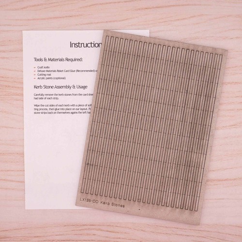 Kerbstones scale model scenery - scale,