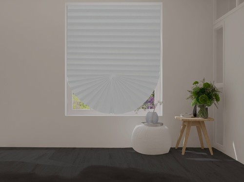 Temporary pop pleated - up,