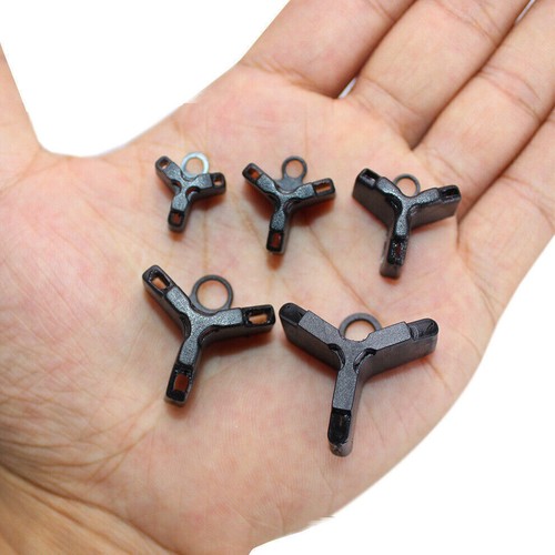 100pcs black fishing treble - 25-100pcs,