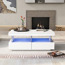 High Gloss LED Coffee Table